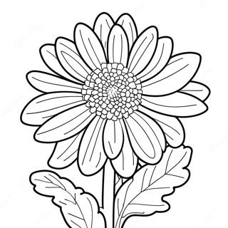 Page A Colorier De Fleur De Chrysantheme 63133-49960