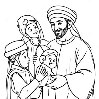 Page A Colorier Du Prophete Muhammad Avec Des Enfants 63564-50315