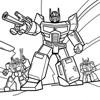 Page A Colorier Des Transformers Jazz En Action 63724-50428