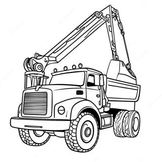 Camion De Construction Pages À Colorier