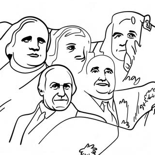 Page A Colorier Des Presidents Celebres Sur Le Mont Rushmore 64074-50690