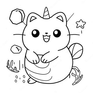 Pusheen Sirène Pages À Colorier