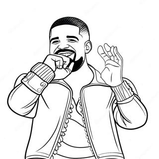 Page A Colorier De Drake En Performance Sur Scene 6531-5193