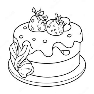 Page A Colorier De Tranche De Gateau Coloree 65454-51812