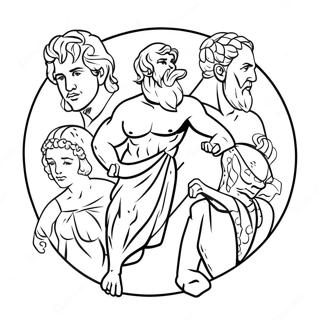 Dieux Grecs Pages À Colorier