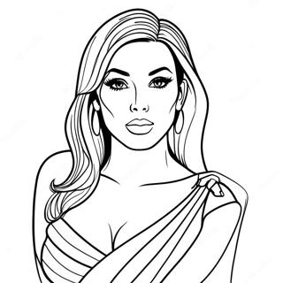 Kim Kardashian Pages À Colorier