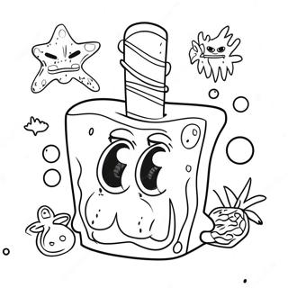 Spongebob Fumeur Pages À Colorier