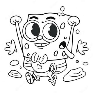 Page A Colorier De Spongebob Detendu Avec Des Lunettes De Soleil 66495-52631