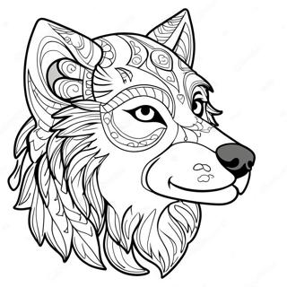 Page A Colorier De La Tete De Loup 68024-53817