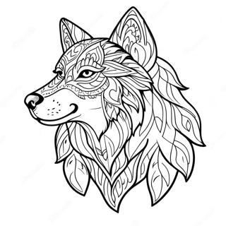 Page A Colorier De La Tete De Loup 68024-53818