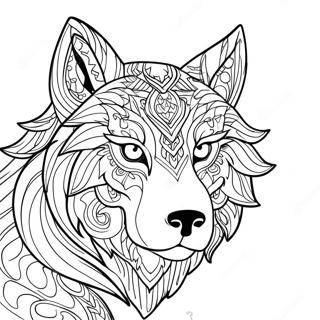 Page A Colorier De La Tete De Loup 68024-53820