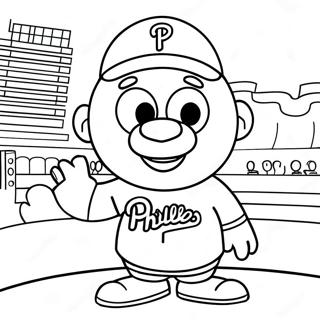 Page A Colorier De La Mascotte Des Phillies 69054-54650