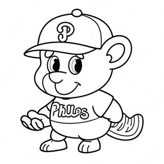 Page A Colorier De La Mascotte Des Phillies 69054-54651