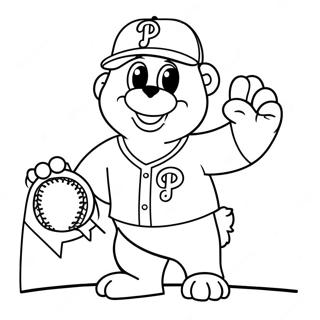 Page A Colorier De La Mascotte Des Phillies 69054-54652