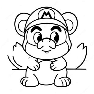 Page A Colorier Mario Tanooki 69474-54993