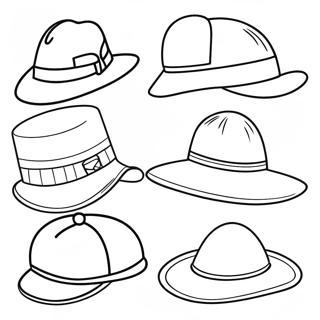 Chapeaux D'aide Communautaire Pages À Colorier