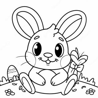 Page A Colorier Du Lapin De Paques 70734-55988