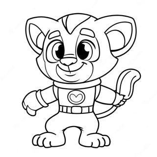 Page A Colorier Talking Tom En Costume De Super Heros 71015-56213