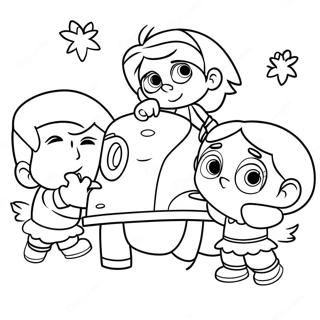 Page A Colorier Juin De Little Einsteins Jouant Avec Des Amis 72345-57286