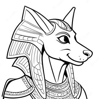 Anubis Pages À Colorier