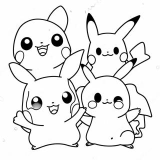 Évolution De Pokemon Pages de Coloriage