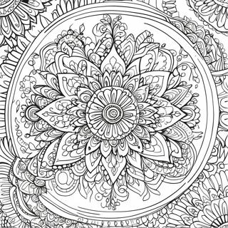 Page A Colorier Mandala Complexe 740-589