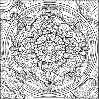 Page A Colorier Mandala Complexe 740-590