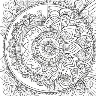 Page A Colorier Mandala Complexe 740-591