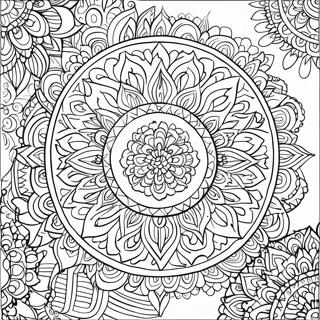 Page A Colorier Mandala Complexe 740-592