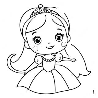 Page A Colorier Princesse Mignonne 8540-6793