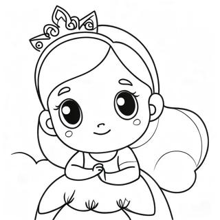 Page A Colorier Princesse Mignonne 8540-6795