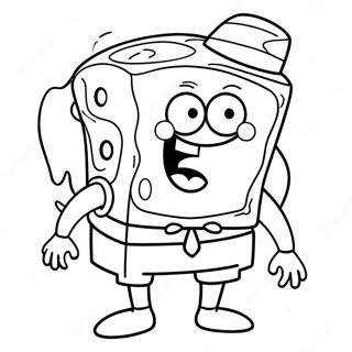 Page A Colorier Spongebob Halloween 8570-6817