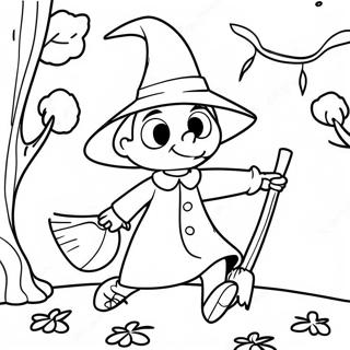 Page A Colorier Room On The Broom 9980-8036